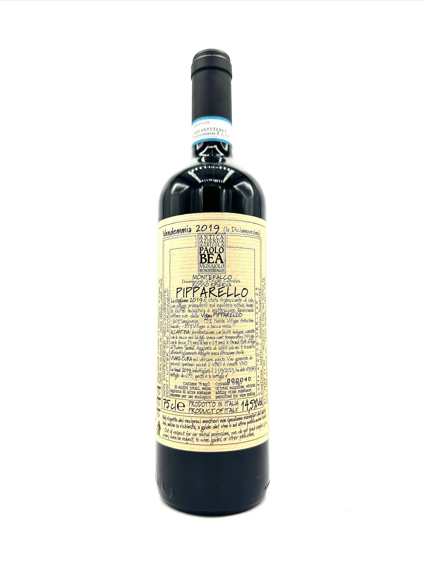 Paolo Bea 'Vigneto Pipparello' Montefalco Rosso Riserva 2019