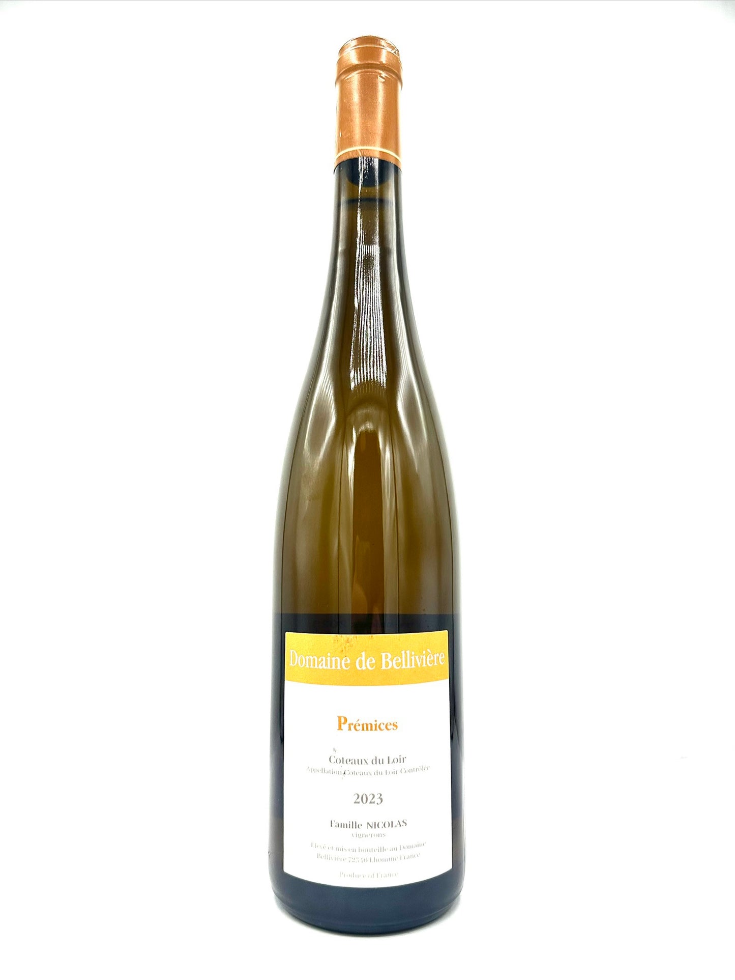 Domaine de Bellivière 'Prémices' Coteaux du Loir Blanc 2023